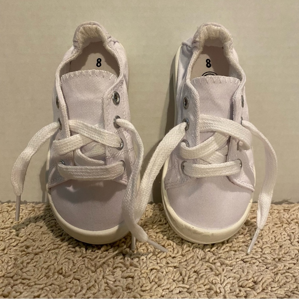 NWOT Wonder nation toddler white canvas shoes size 8